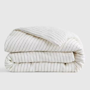 Quince European Linen Striped Duvet Cover
